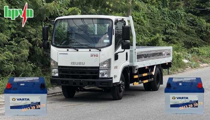 Bình ắc quy xe tải Isuzu QKR 270