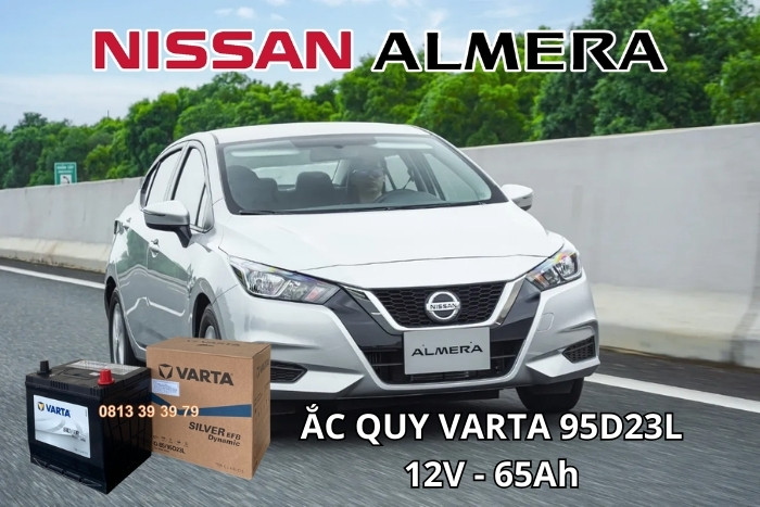 Giá Bình Ắc Quy Xe Nissan Almera Ưu Đãi Nhất