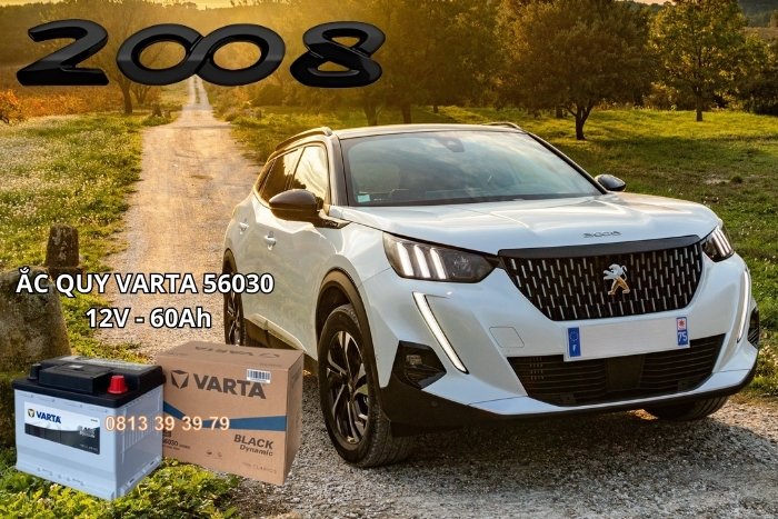 Giá Bình Ắc Quy Chính Hãng Cho Xe Peugeot 2008