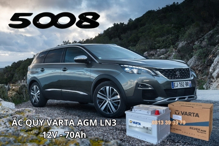 Thay Bình Ắc Quy Chuẩn Cho Xe Peugeot 5008