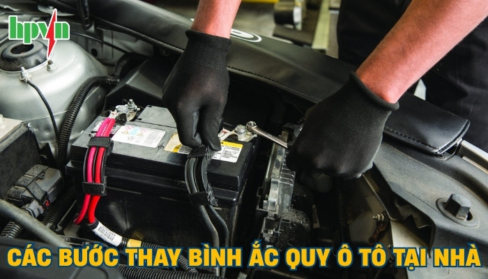 Thay ắc quy ô tô tại nhà