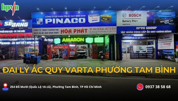 đại lý ắc quy varta phường tam bình