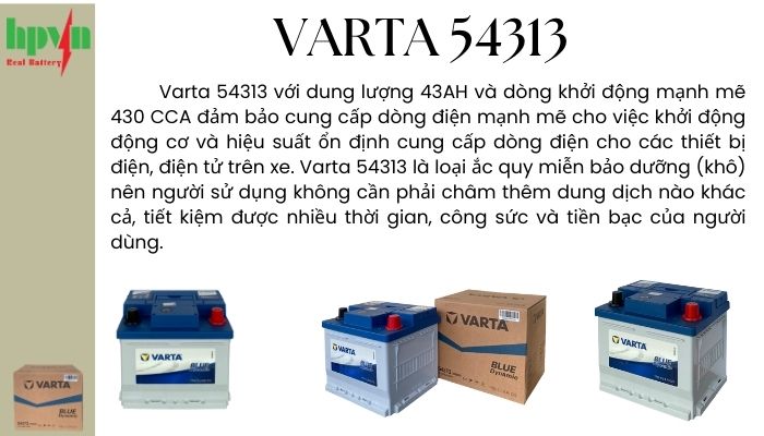 ắc quy varta 54313