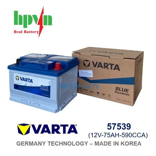 ẮC QUY VARTA DIN 57539 (12V-75AH)